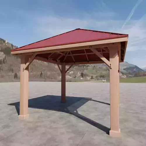 Gazebo ue 5 nanite with collision 3D model