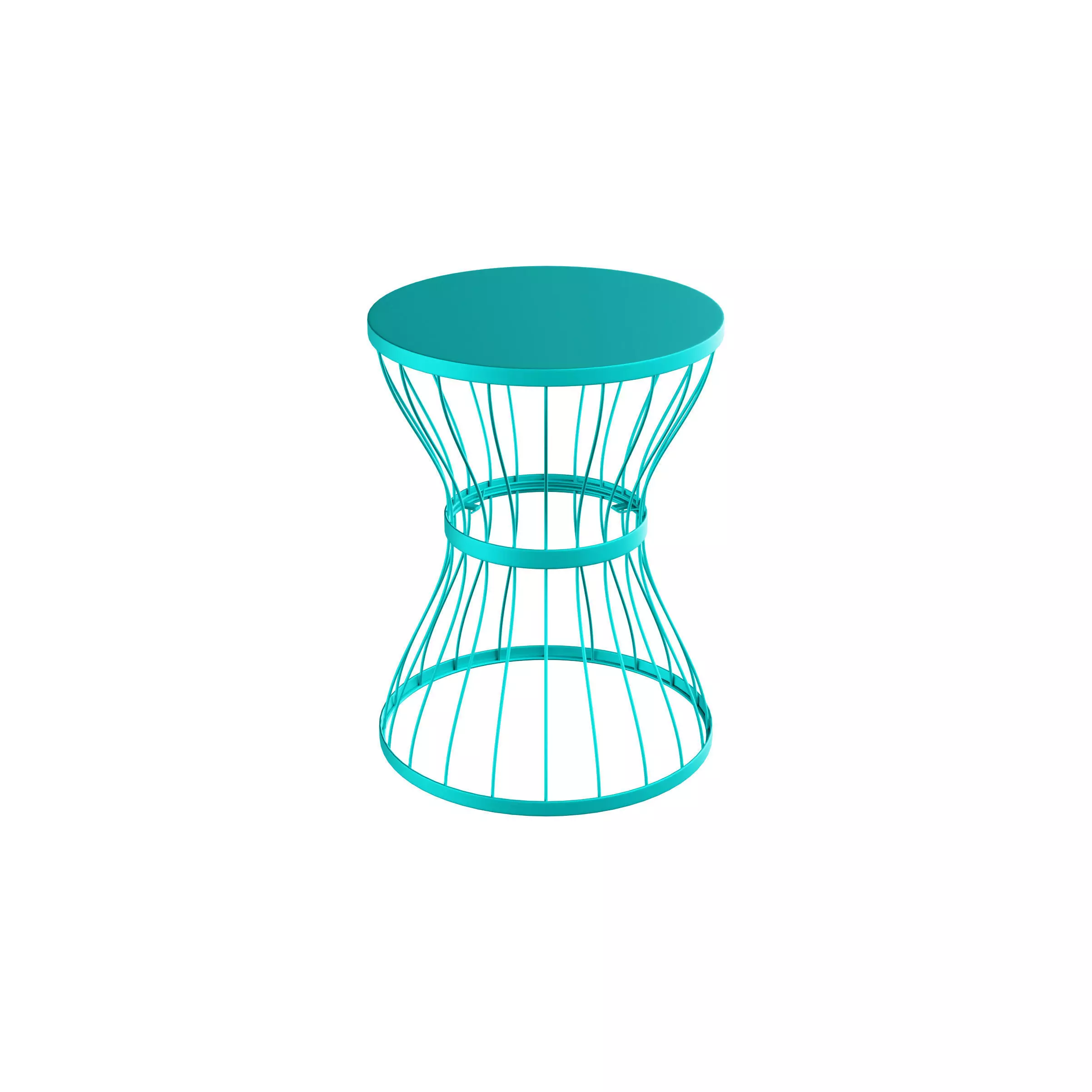 Iron Side Table 3D model_0