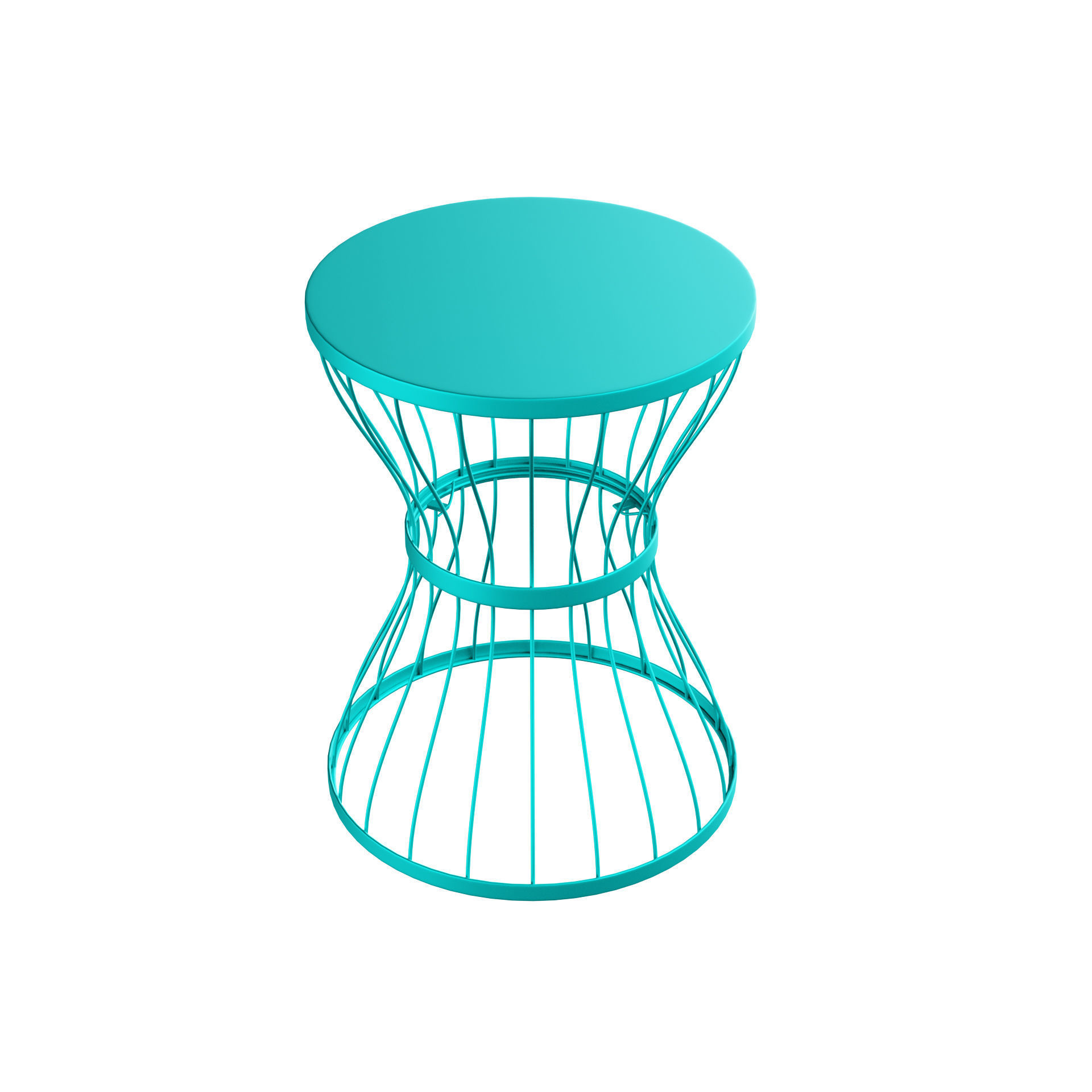 Iron Side Table 3D model_1