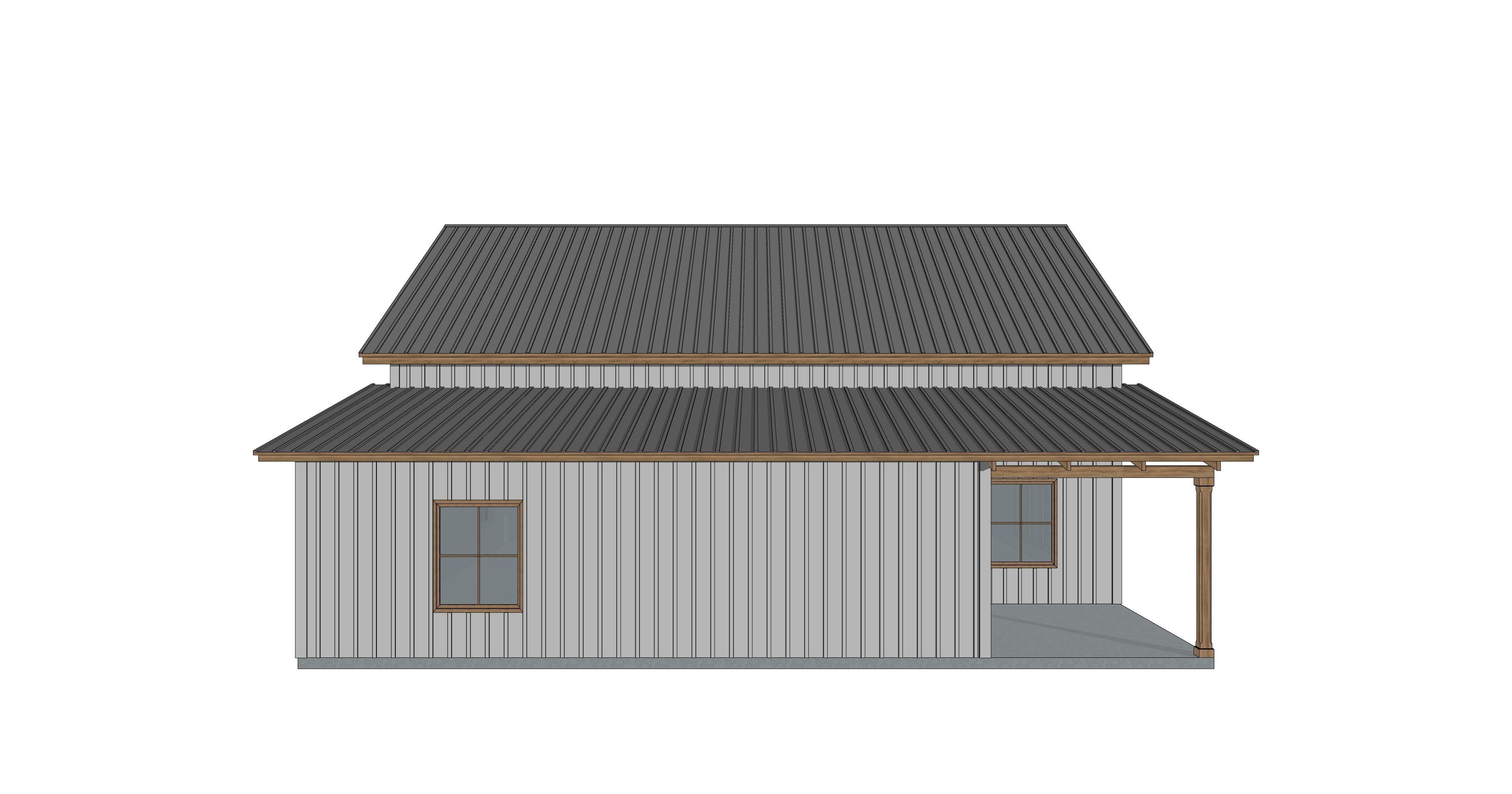 Barndominium House - 020 Low-poly 3D model_4