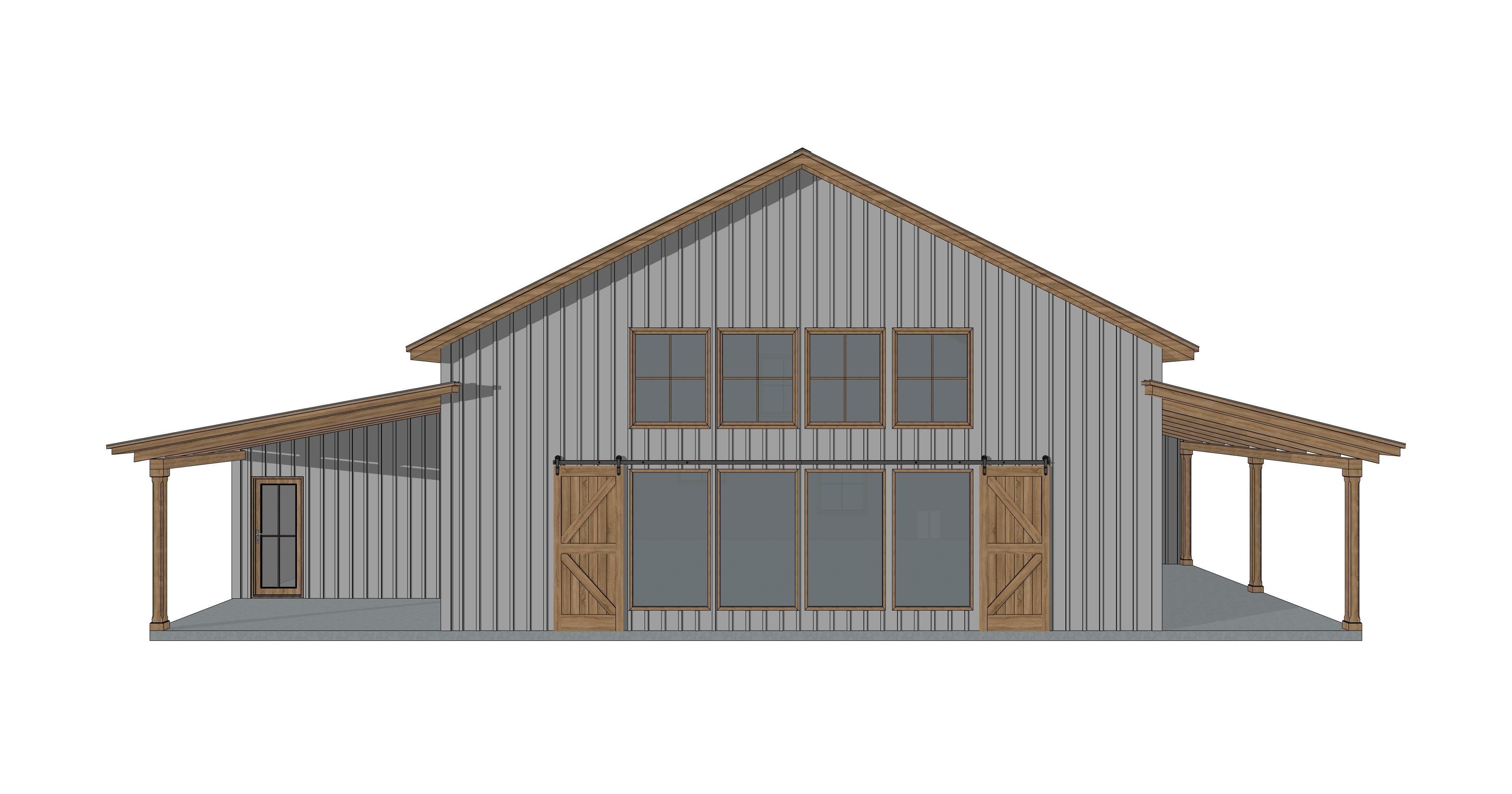 Barndominium House - 020 Low-poly 3D model_3