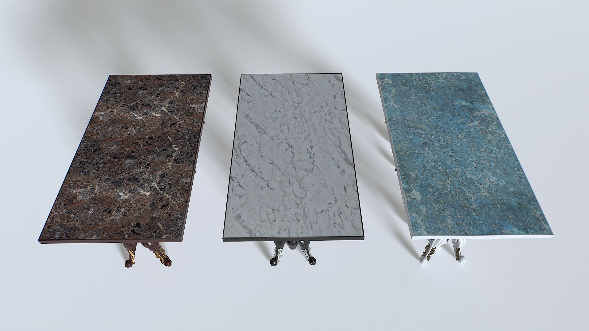 Classic Table 3 Low-poly 3D model_7