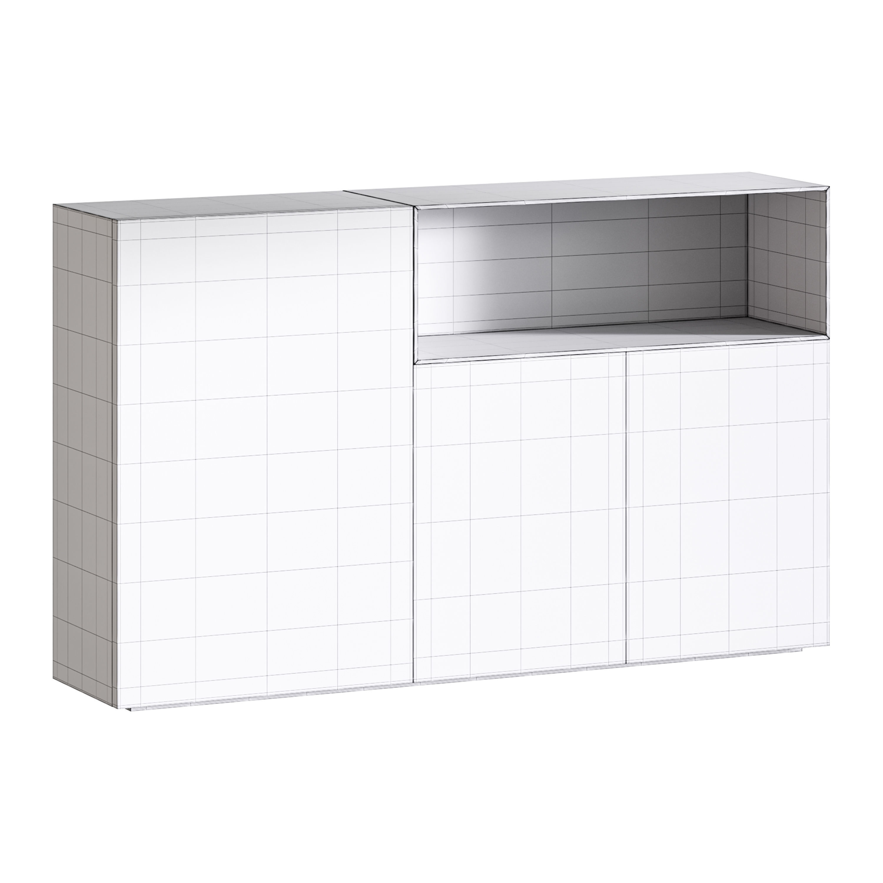 36e8 Glass Sideboard 07 3D model_18