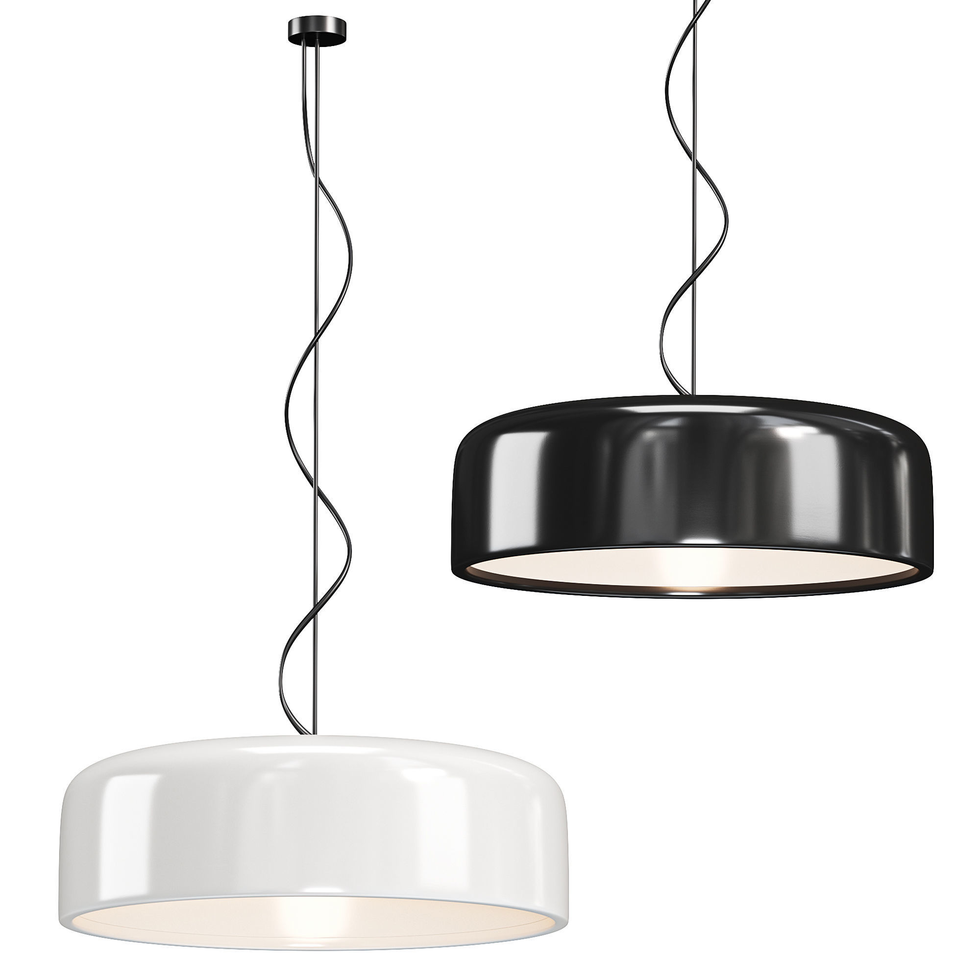 Nordic LED pendant lights 3D model_1