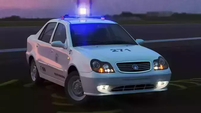 Cuban Police Patrol Geely CK