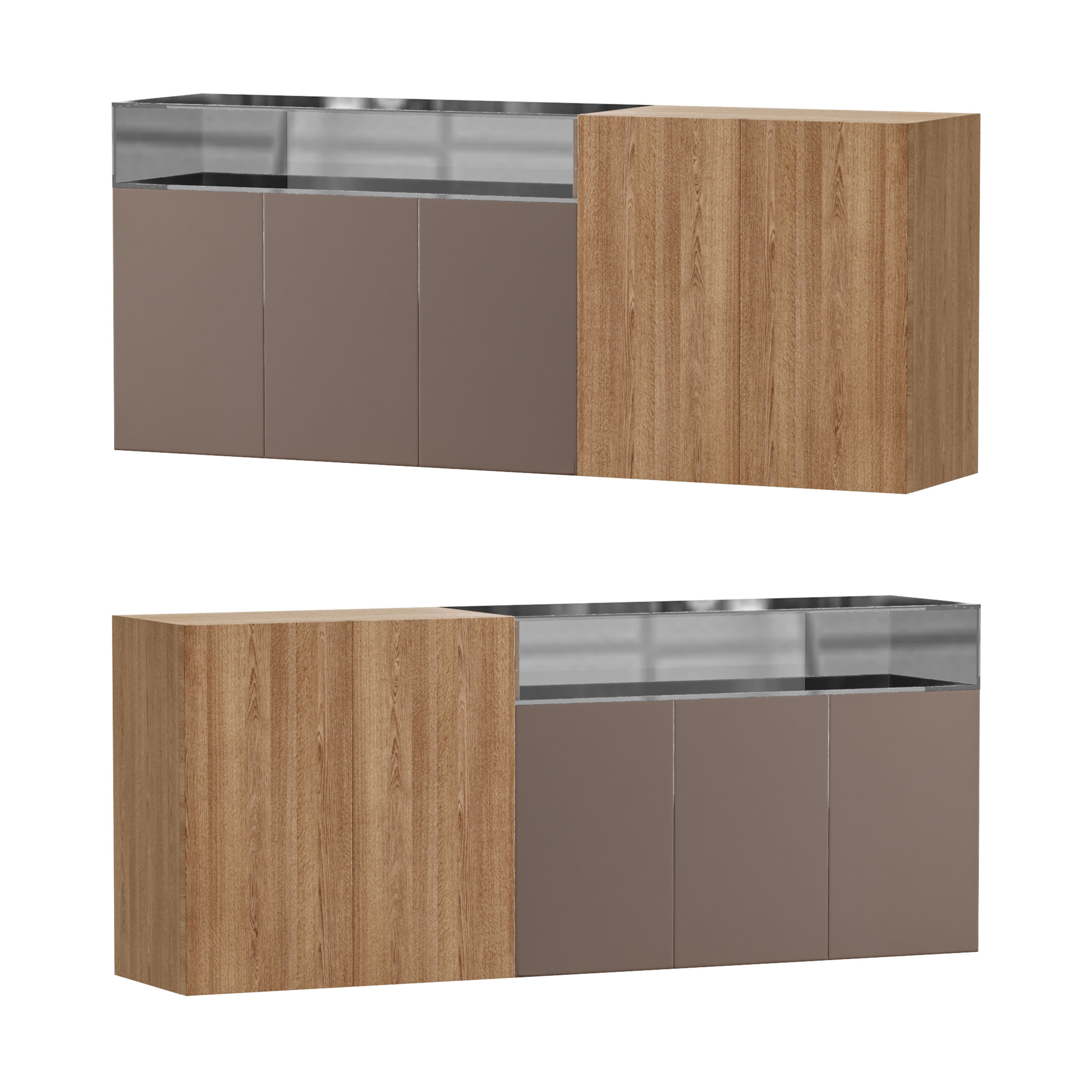36e8 Glass Sideboard 3D model_5