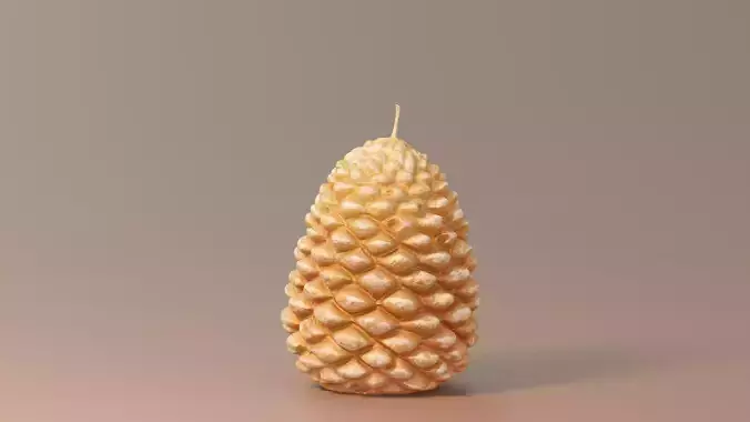 Pine Cone Candle