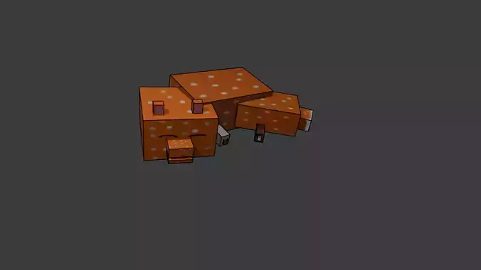 fox minecraft 3D model