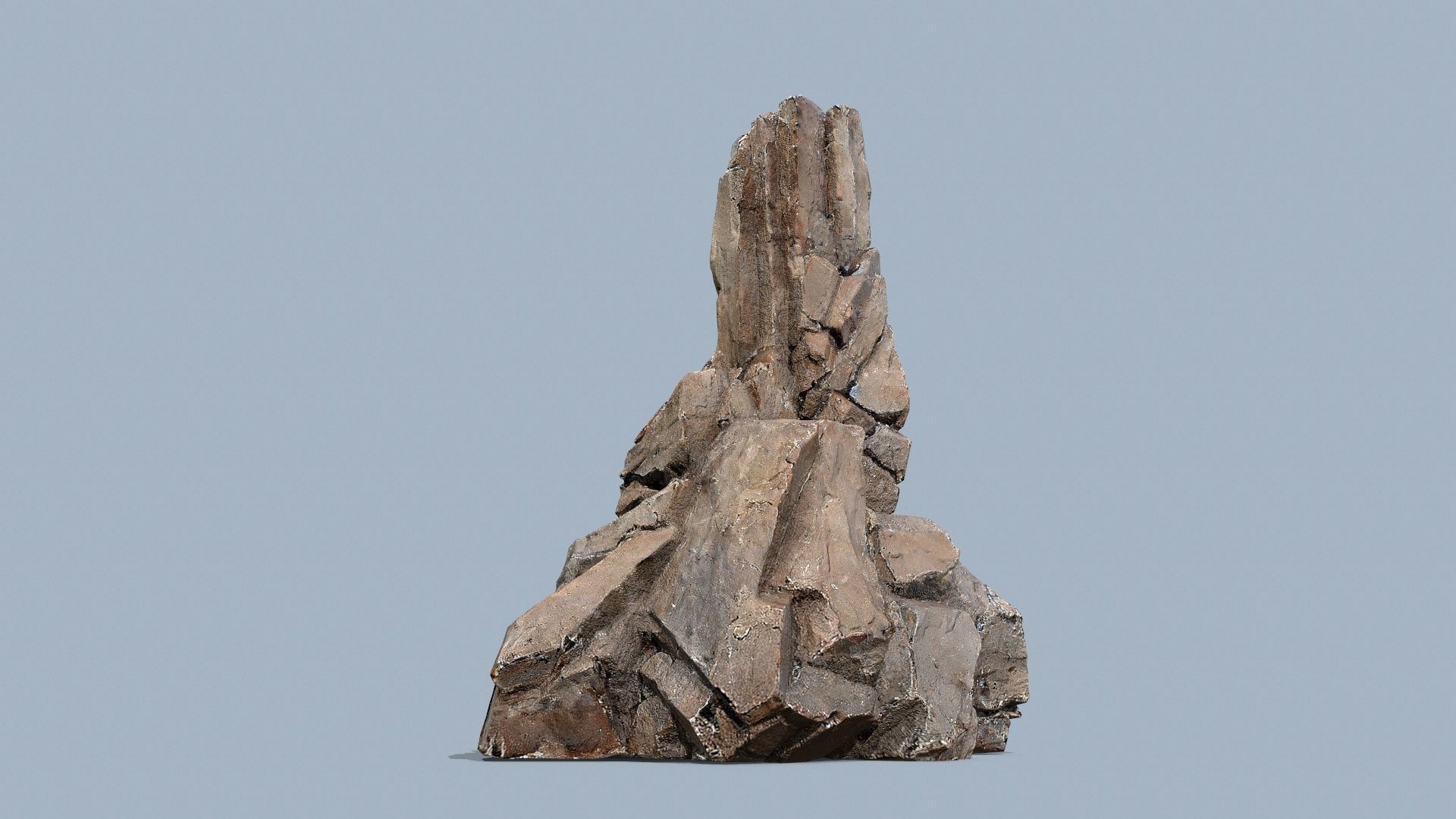 desert rocks Low-poly 3D model_2