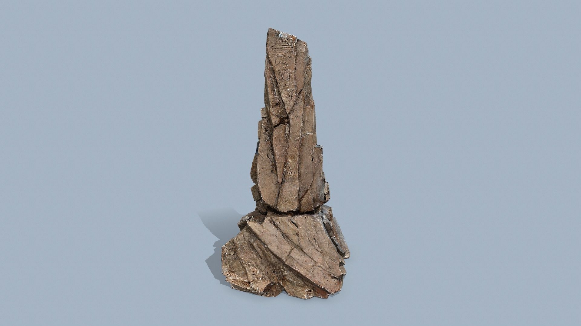 desert rocks Low-poly 3D model_7
