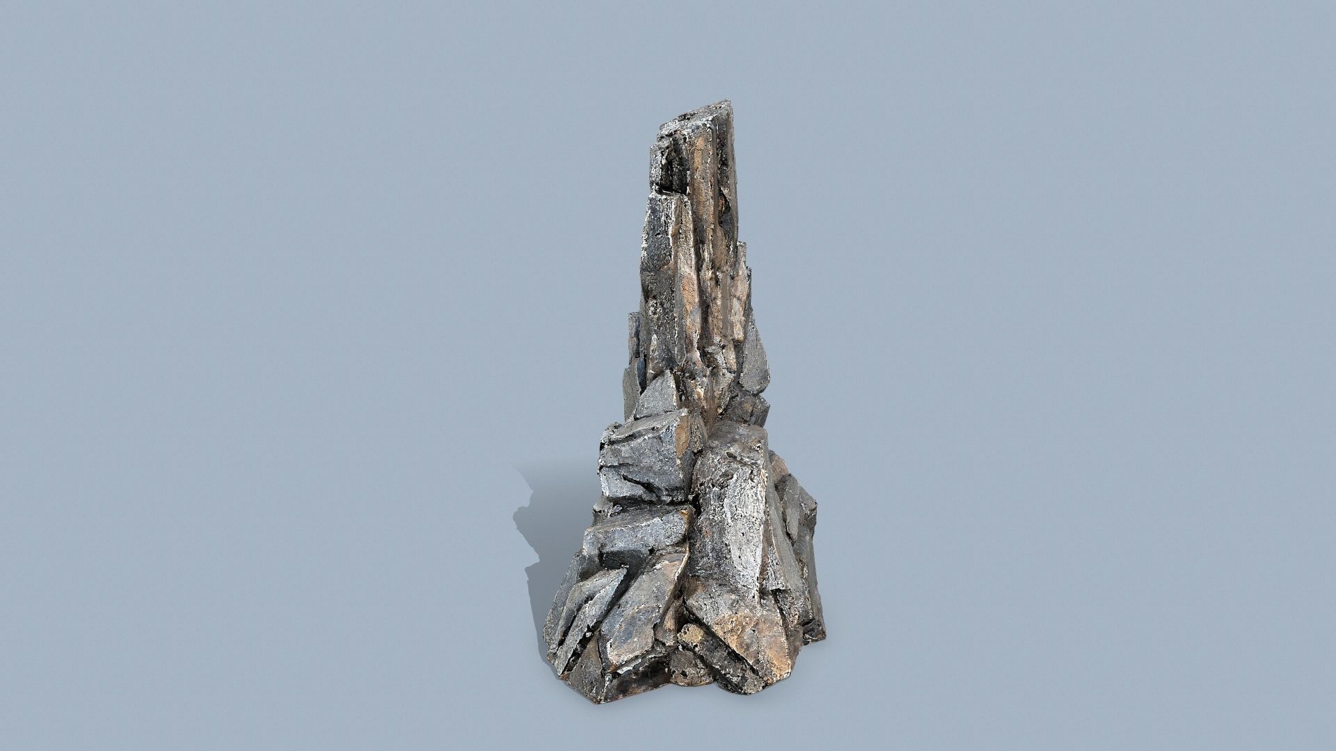 cliff rocks Low-poly 3D model_12