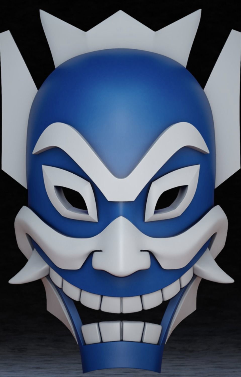avatar mask Blue Spirit mask blue spirit mask 2 mask cosplay 3D model ...