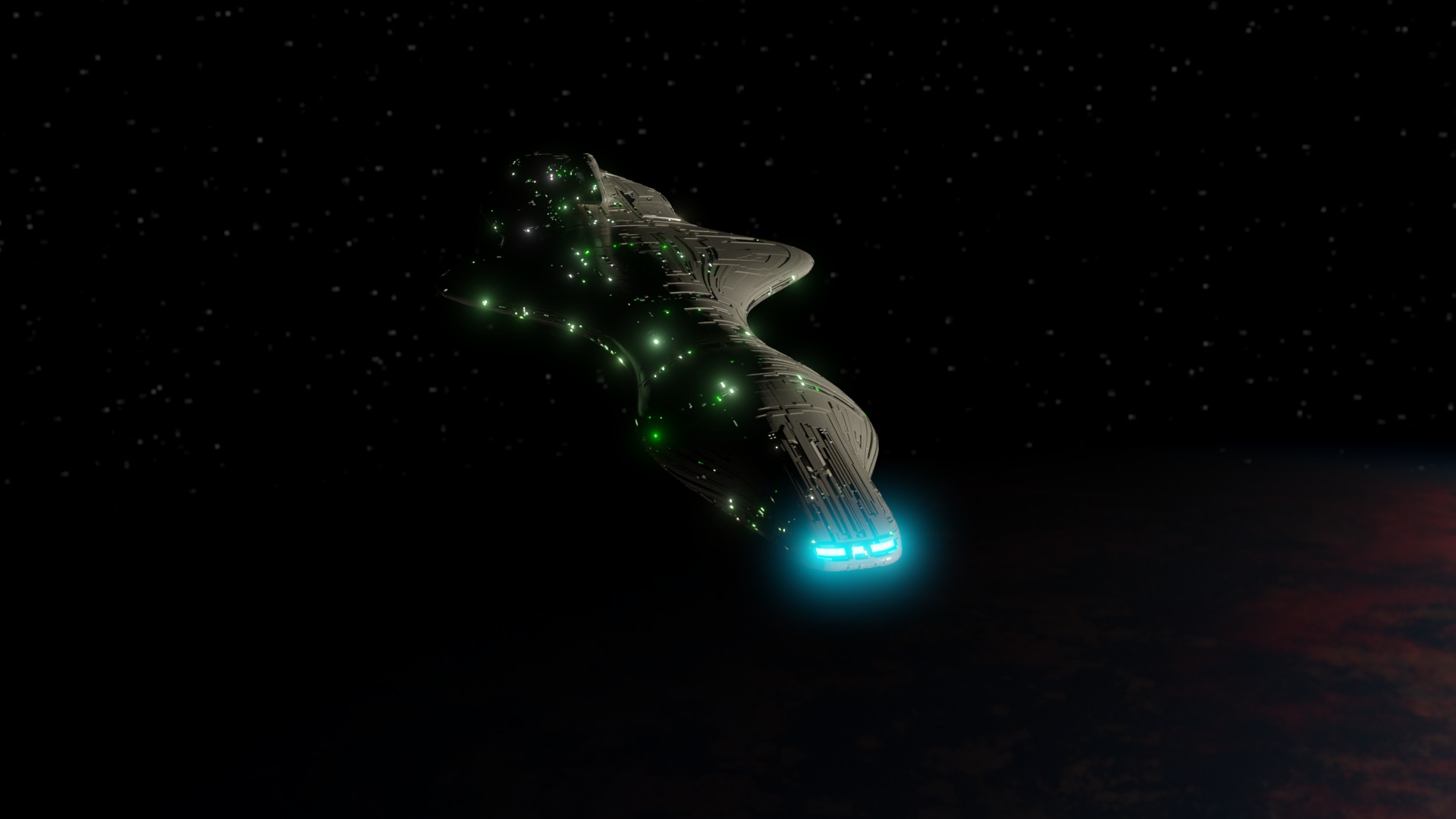 Mothership - Capitalship  3D model_4