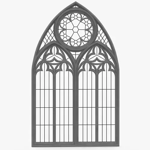  Gothic window 3D model