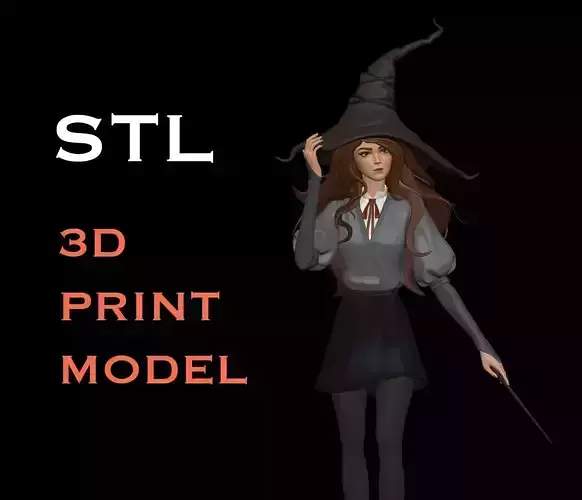 Hermione 3D Print Model STL
