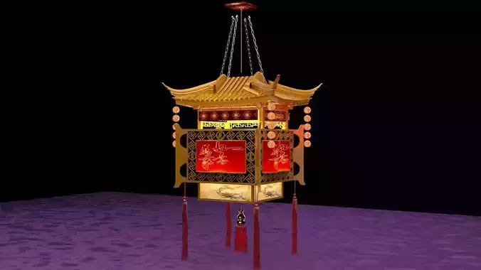 Chinese palace house  3D model