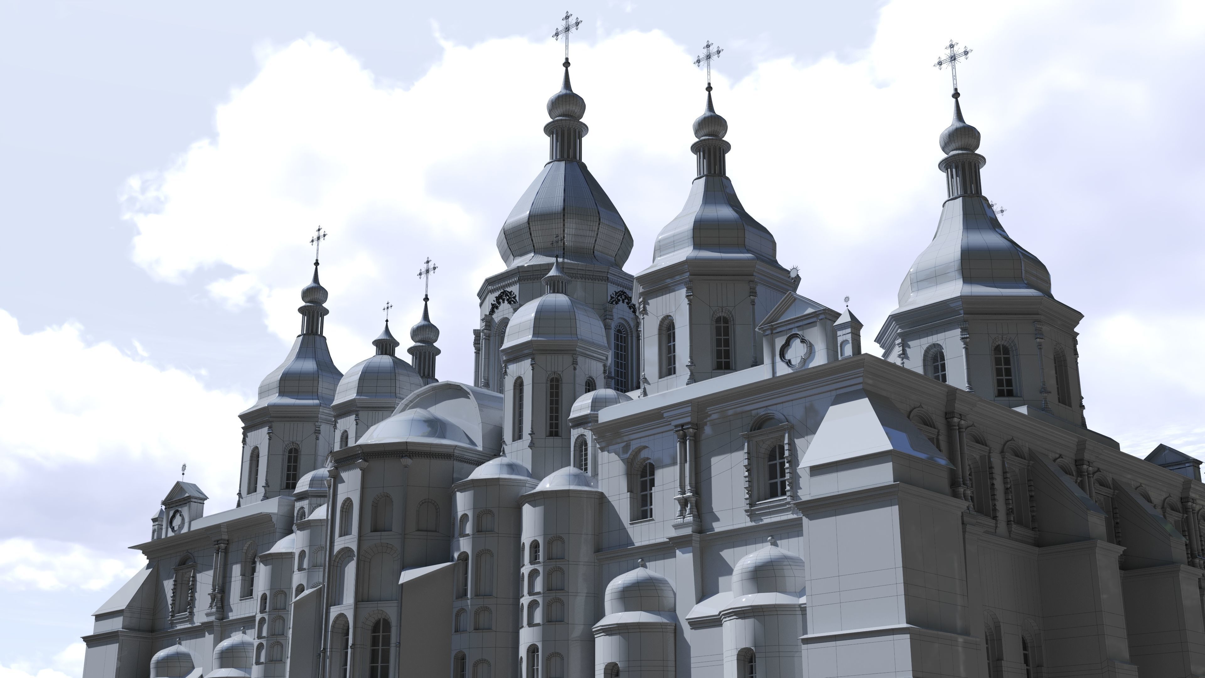 Kyiv Ukraine Saint Sophia Cathedral UNESCO World Heritage 3D model_15
