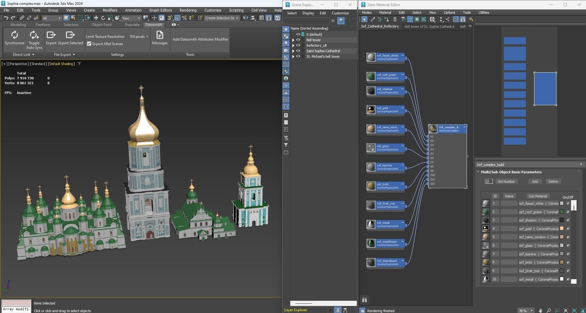 Kyiv Ukraine Saint Sophia Cathedral UNESCO World Heritage 3D model_23
