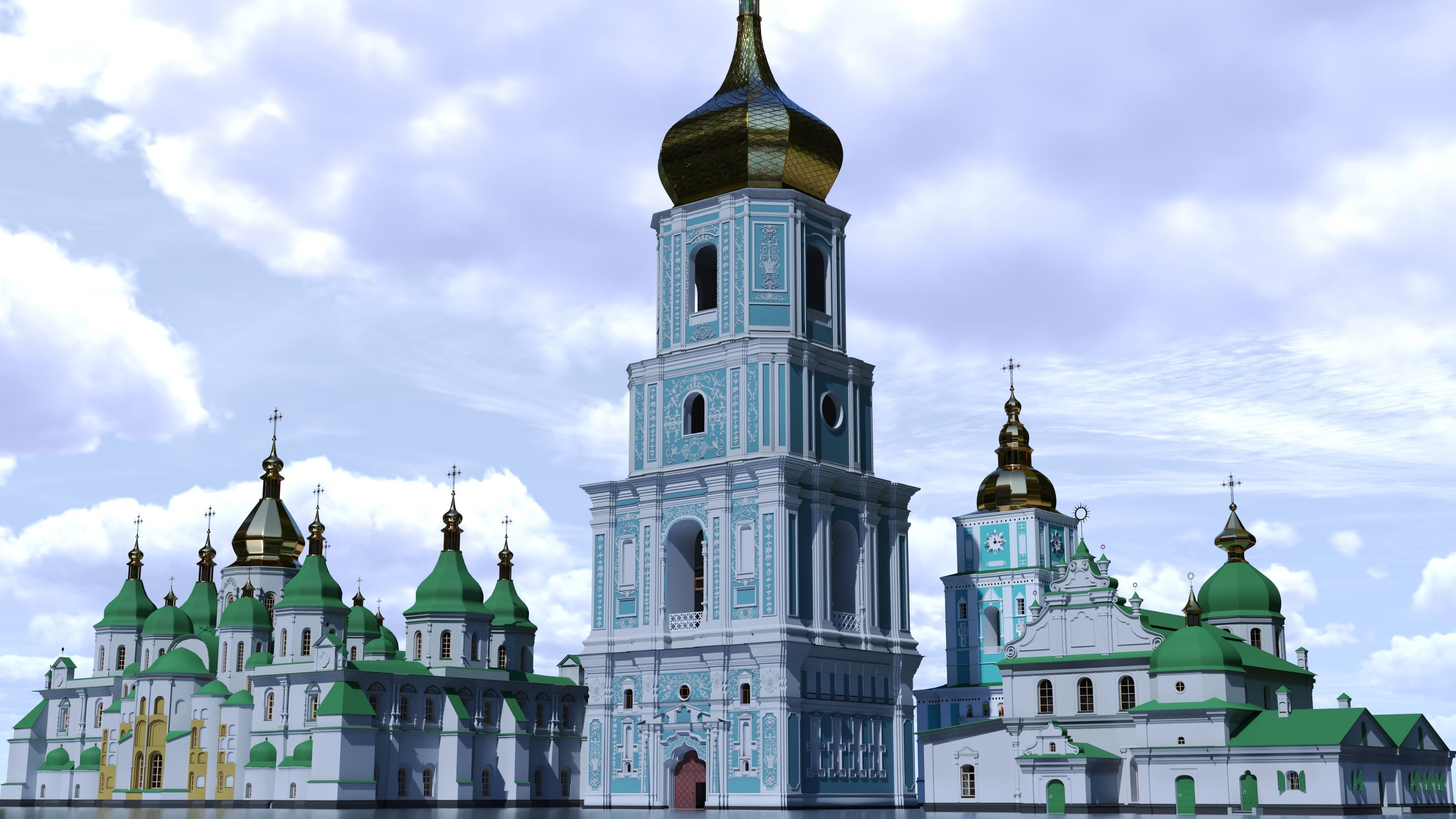 Kyiv Ukraine Saint Sophia Cathedral UNESCO World Heritage 3D model_24