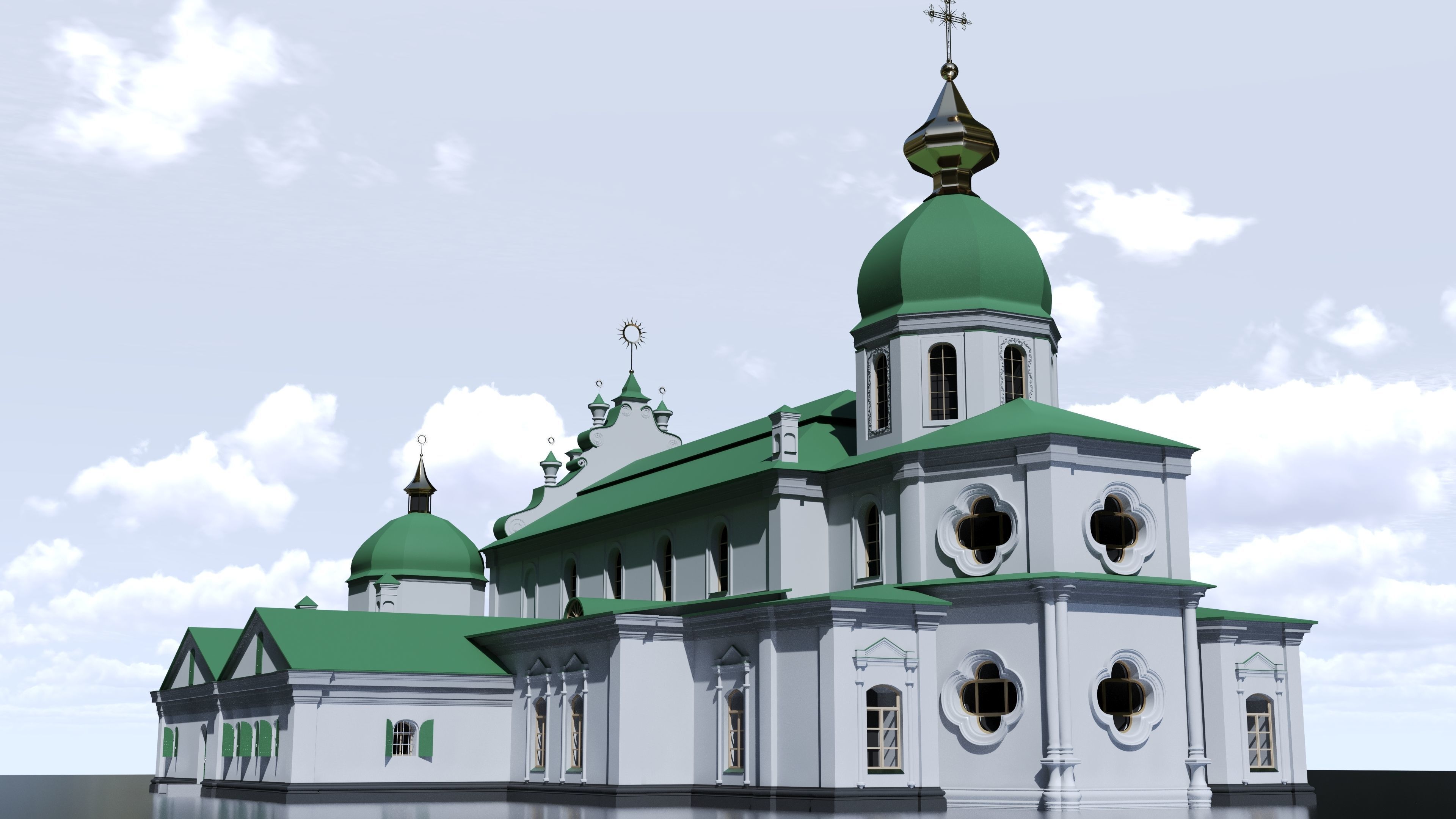 Kyiv Ukraine Saint Sophia Cathedral UNESCO World Heritage 3D model_16