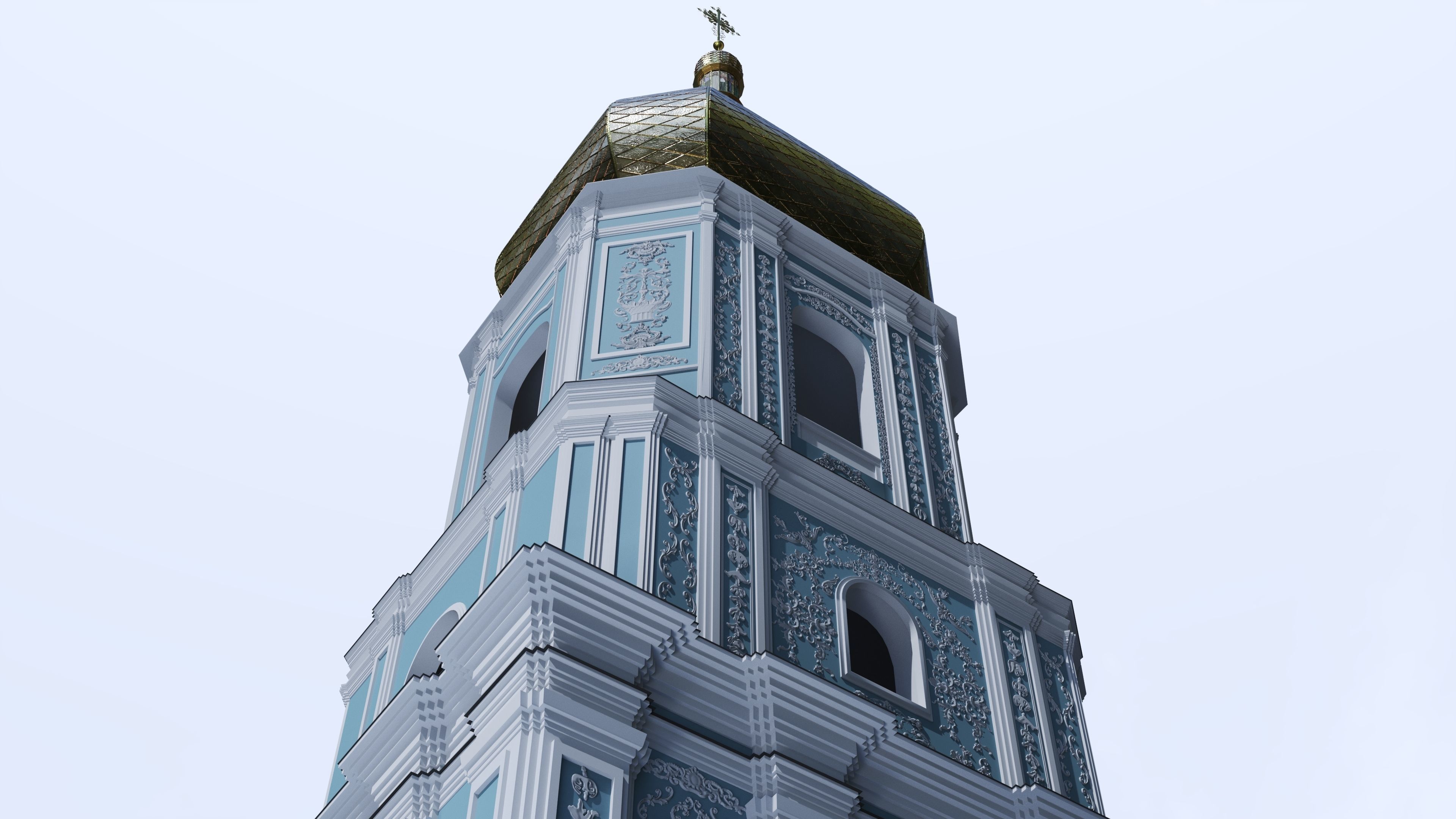 Kyiv Ukraine Saint Sophia Cathedral UNESCO World Heritage 3D model_3
