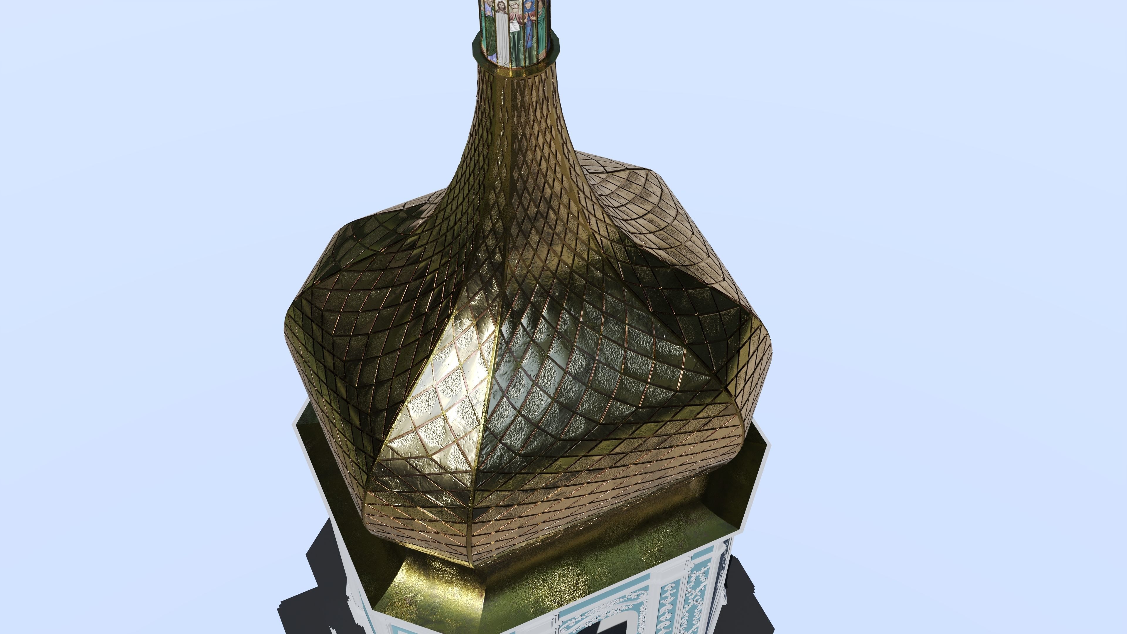 Kyiv Ukraine Saint Sophia Cathedral UNESCO World Heritage 3D model_7