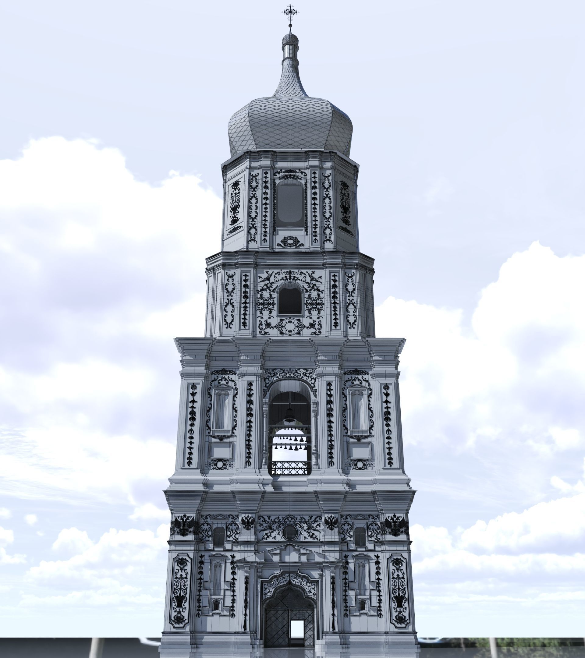 Kyiv Ukraine Saint Sophia Cathedral UNESCO World Heritage 3D model_5