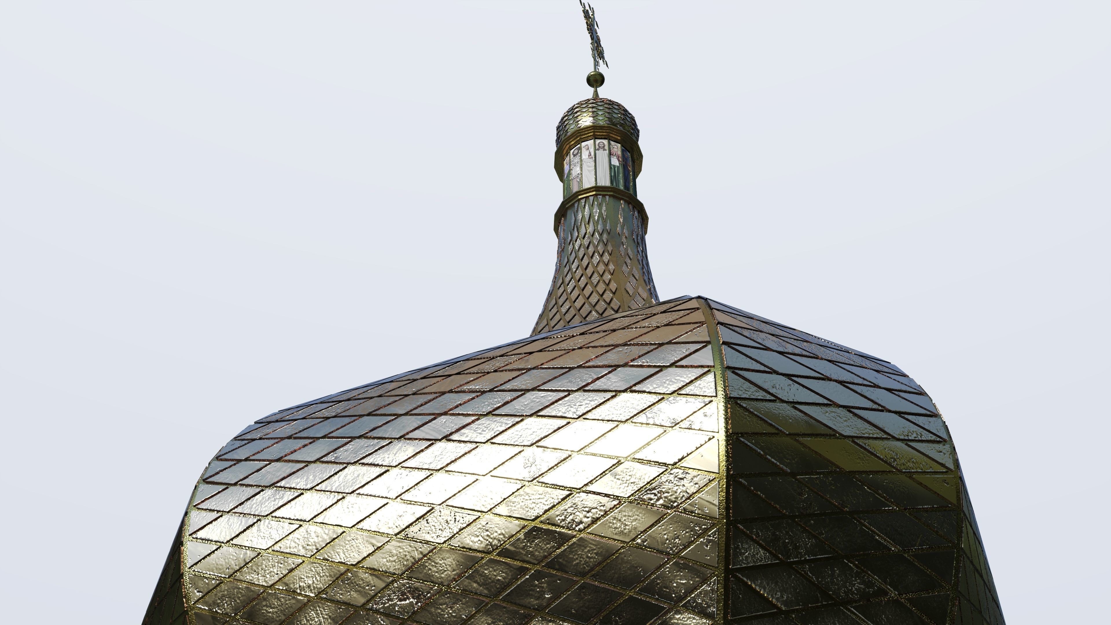 Kyiv Ukraine Saint Sophia Cathedral UNESCO World Heritage 3D model_6