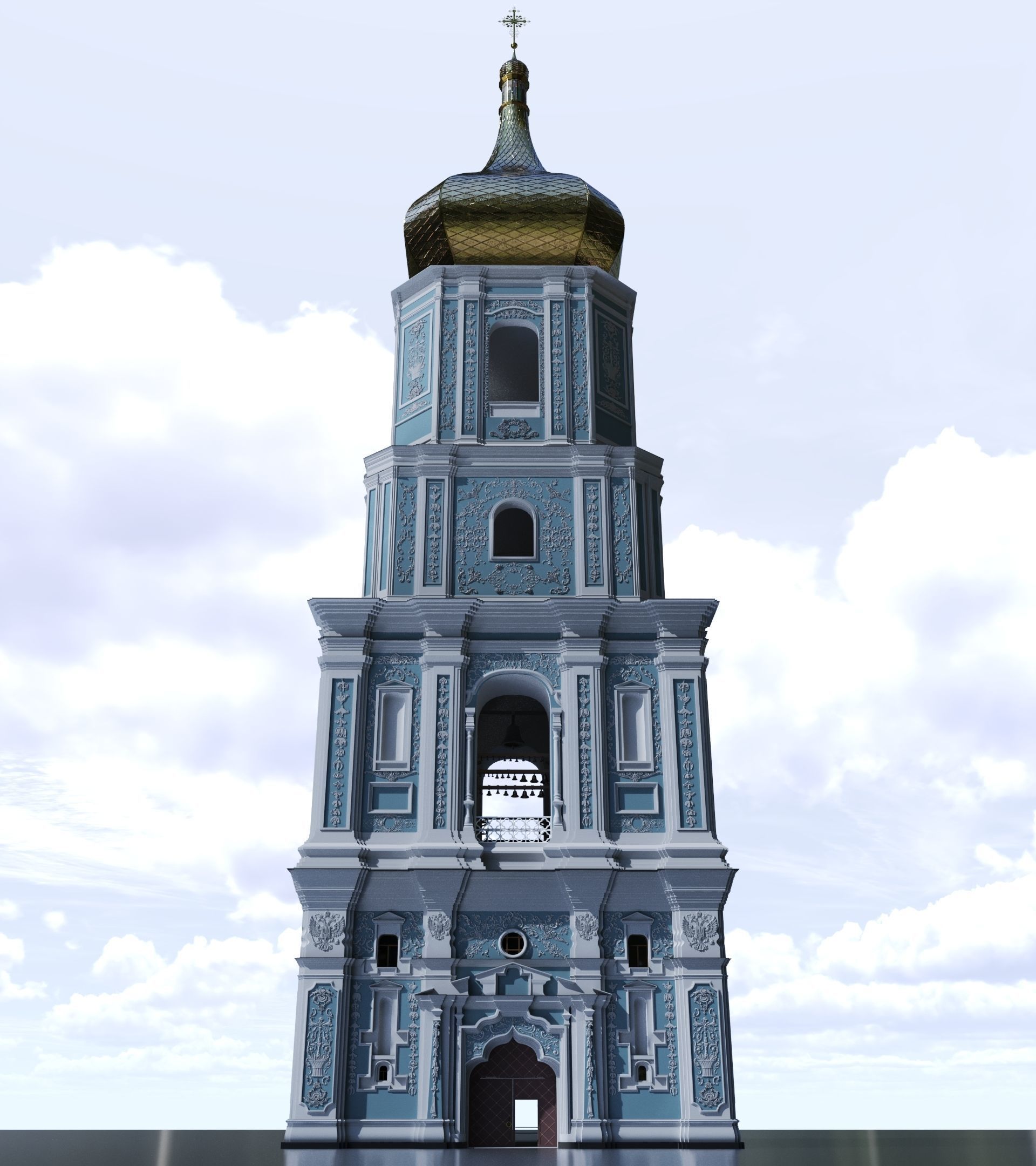 Kyiv Ukraine Saint Sophia Cathedral UNESCO World Heritage 3D model_4