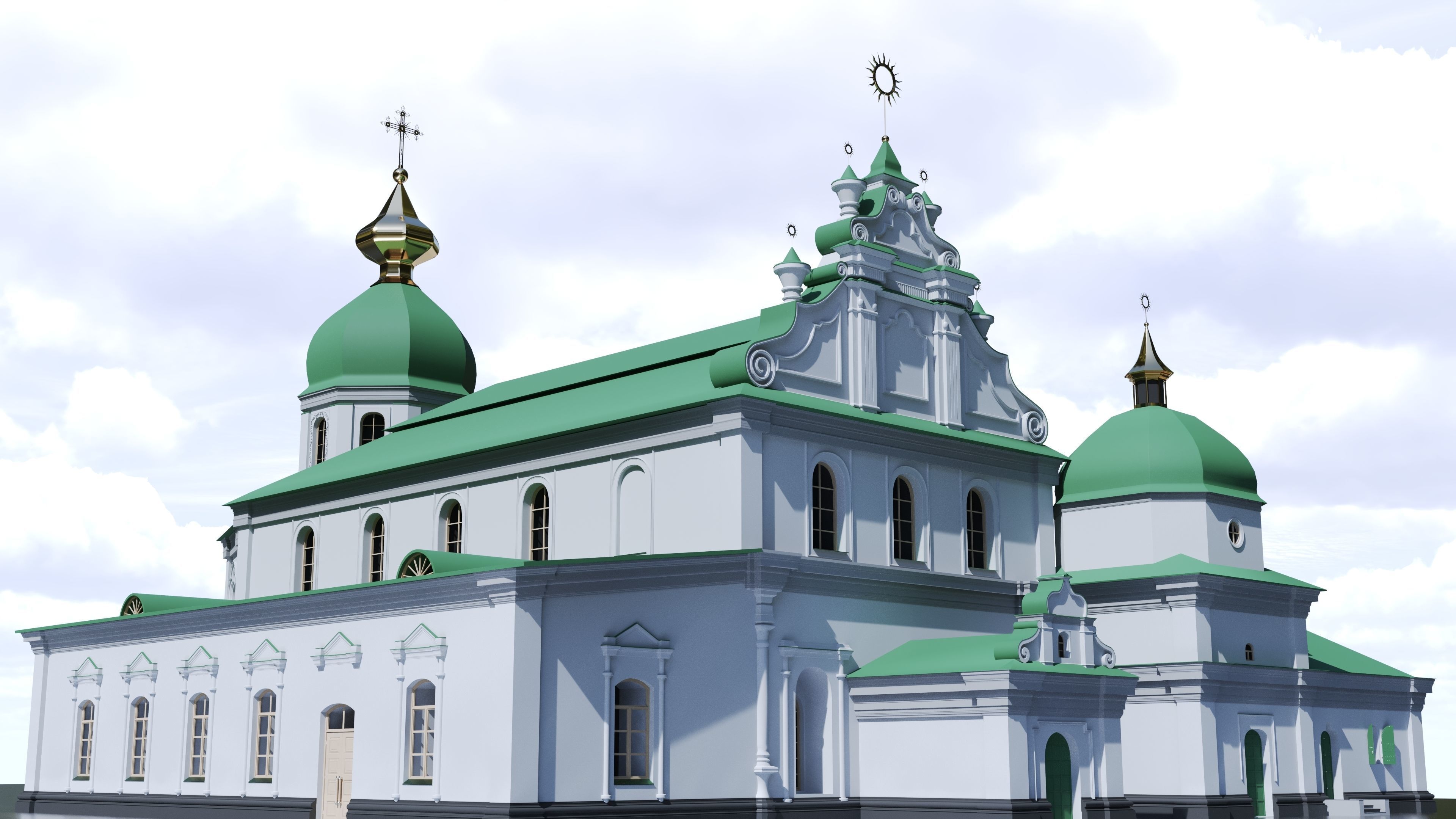 Kyiv Ukraine Saint Sophia Cathedral UNESCO World Heritage 3D model_17