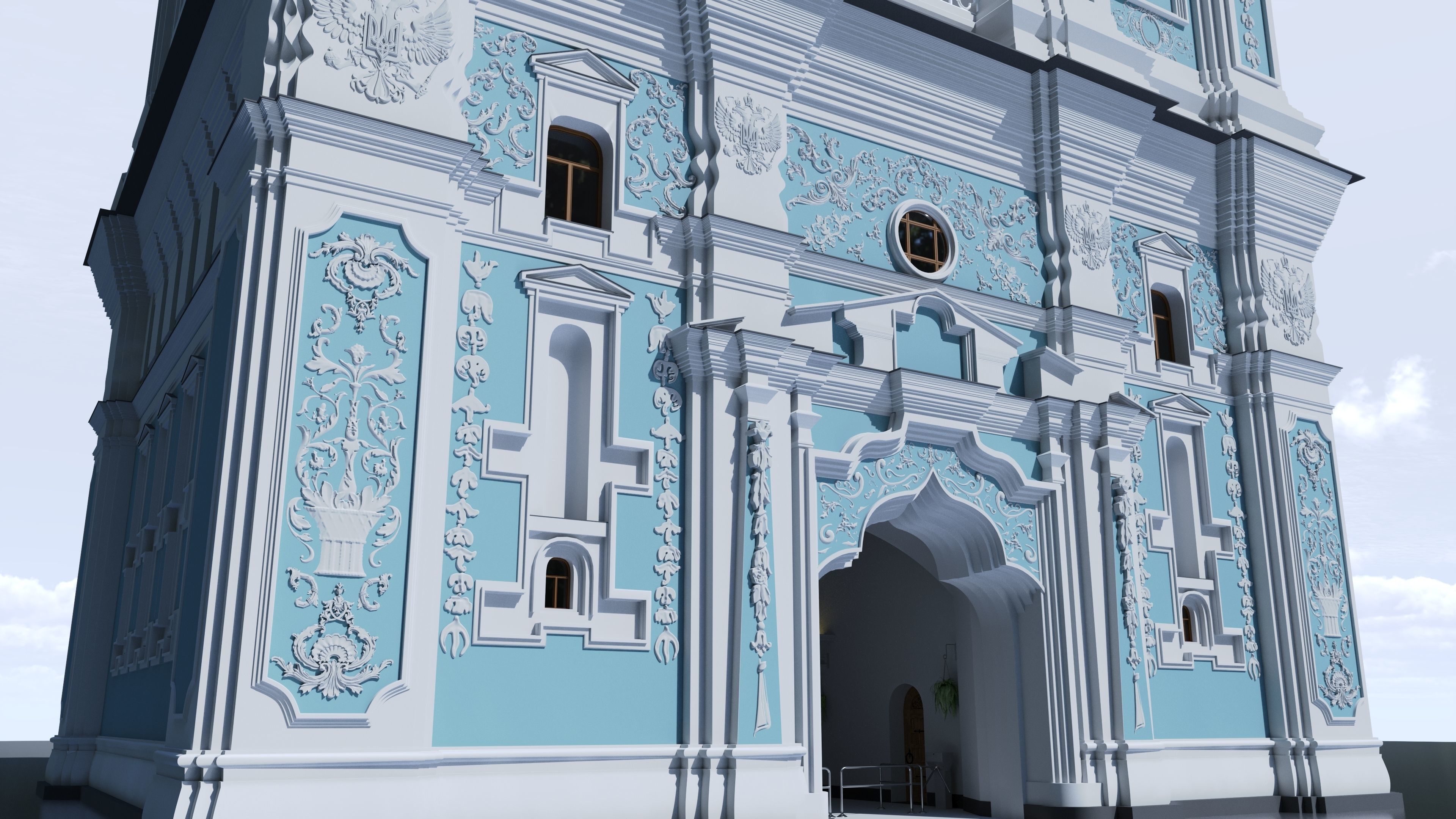 Kyiv Ukraine Saint Sophia Cathedral UNESCO World Heritage 3D model_8