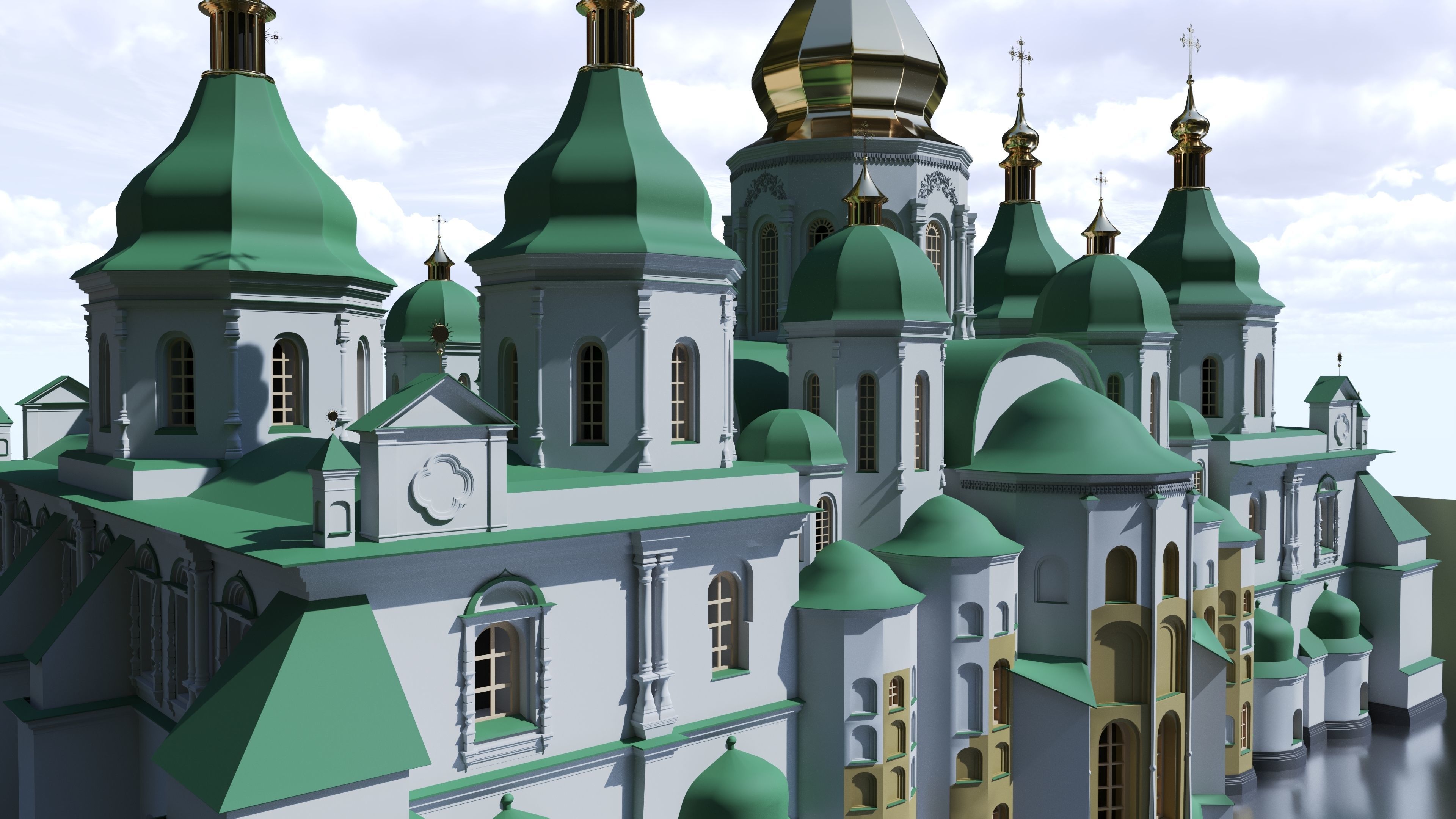 Kyiv Ukraine Saint Sophia Cathedral UNESCO World Heritage 3D model_13