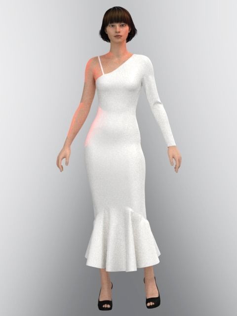dress design 3D print model_4