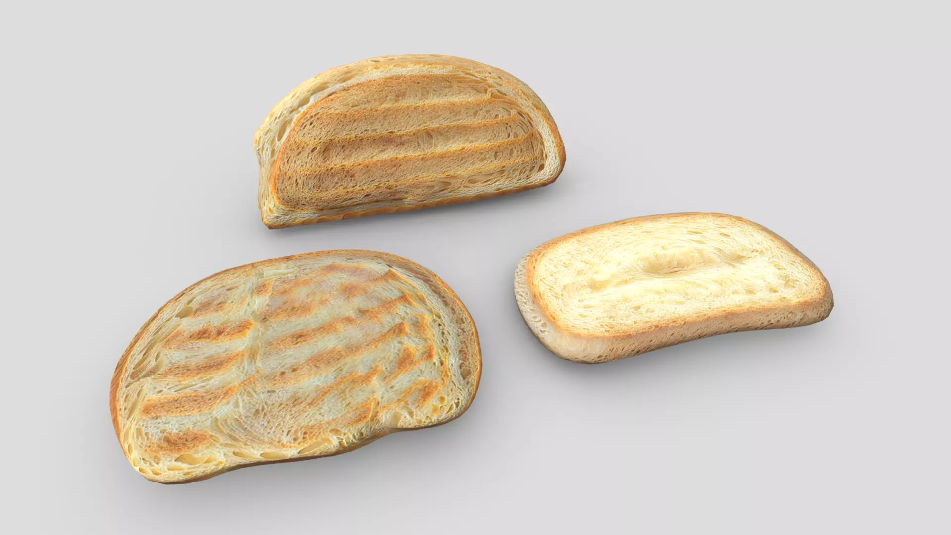 Slices of Bread Free low-poly 3D model