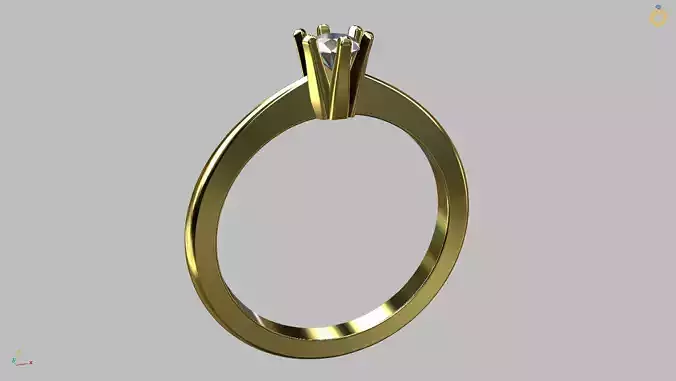 Solitaire Ring 3 40mm Gem