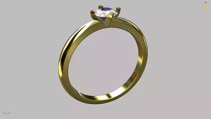 Solitaire Ring 4 40mm Gem
