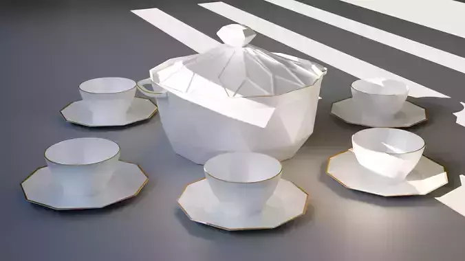 A Ceramic Dinnerware for The moroccan soup  3D model
