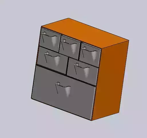 3D Printed Storage Box Storage Drawer No Support 