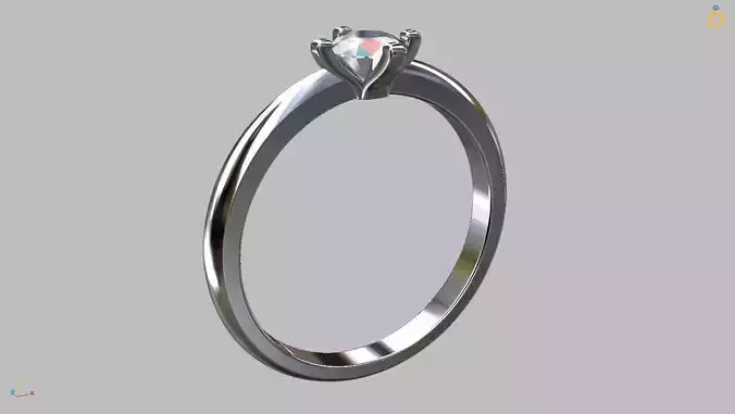 Solitaire Ring 4 40mm Gem