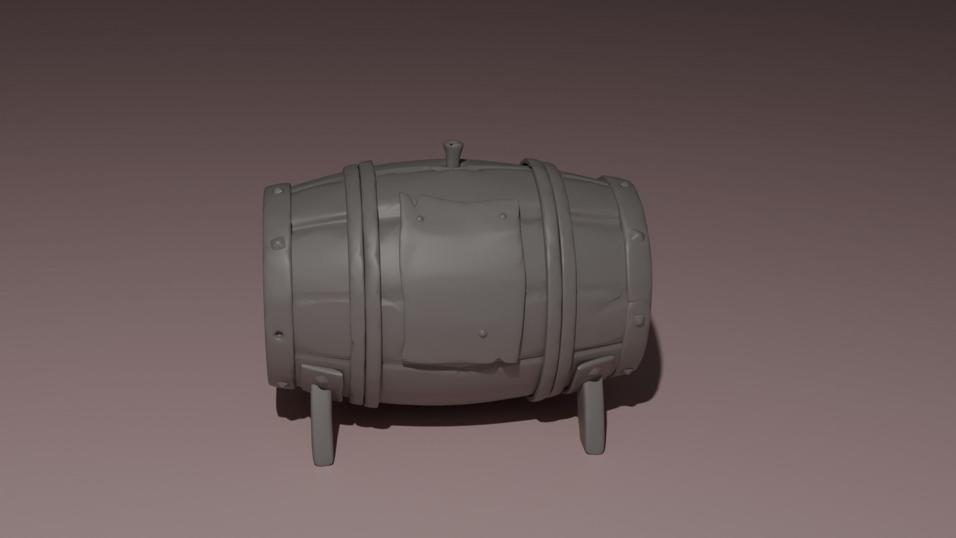 Gunpowder barrel Sea of Thieves 3D print model_1