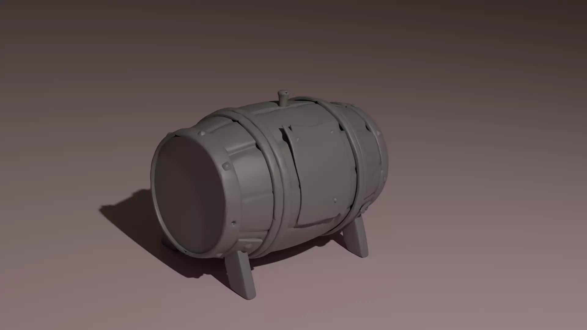 Gunpowder barrel Sea of Thieves 3D print model_0