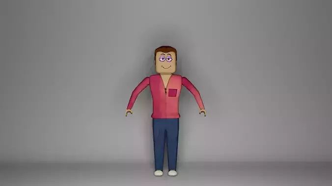 Roblox Character Low-poly 3D model