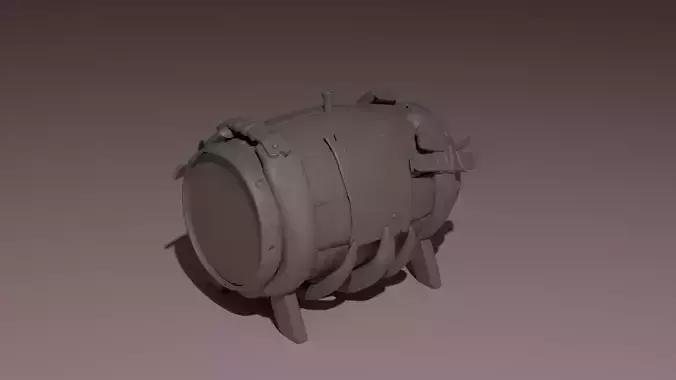 Stronghold Gunpowder barrel Sea of Thieves 3D print model