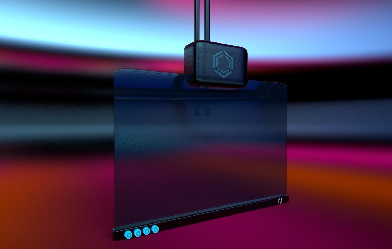 Futuristic Television Free 3D model_1