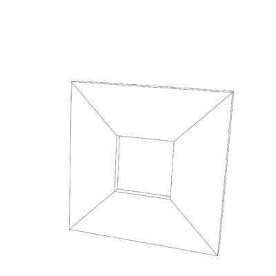 Portrait picture frame with cat 3D model_4