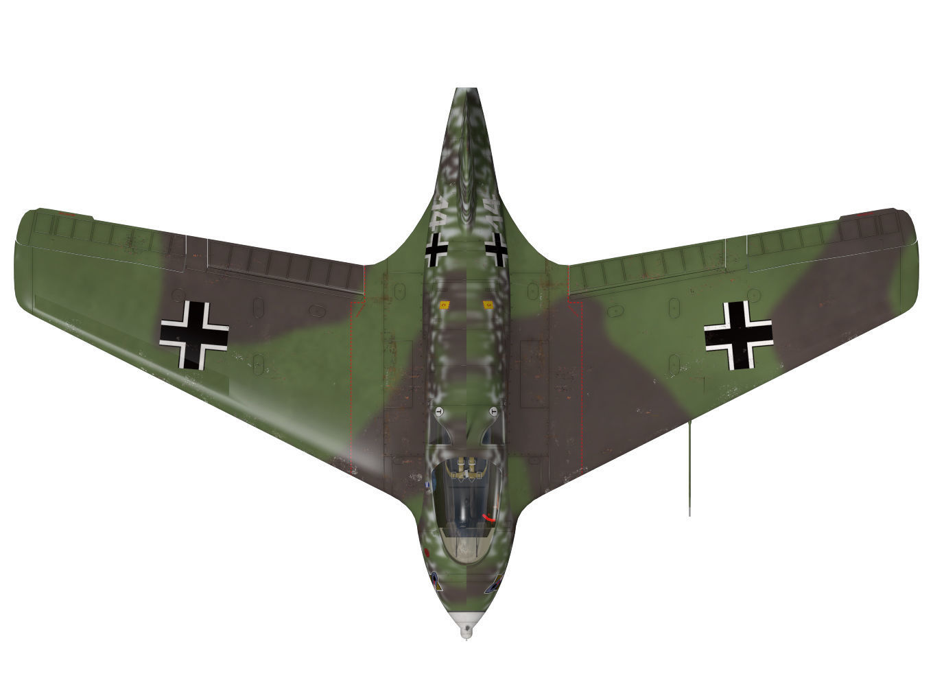 Messerschmitt Me163 Komet 3D model_14