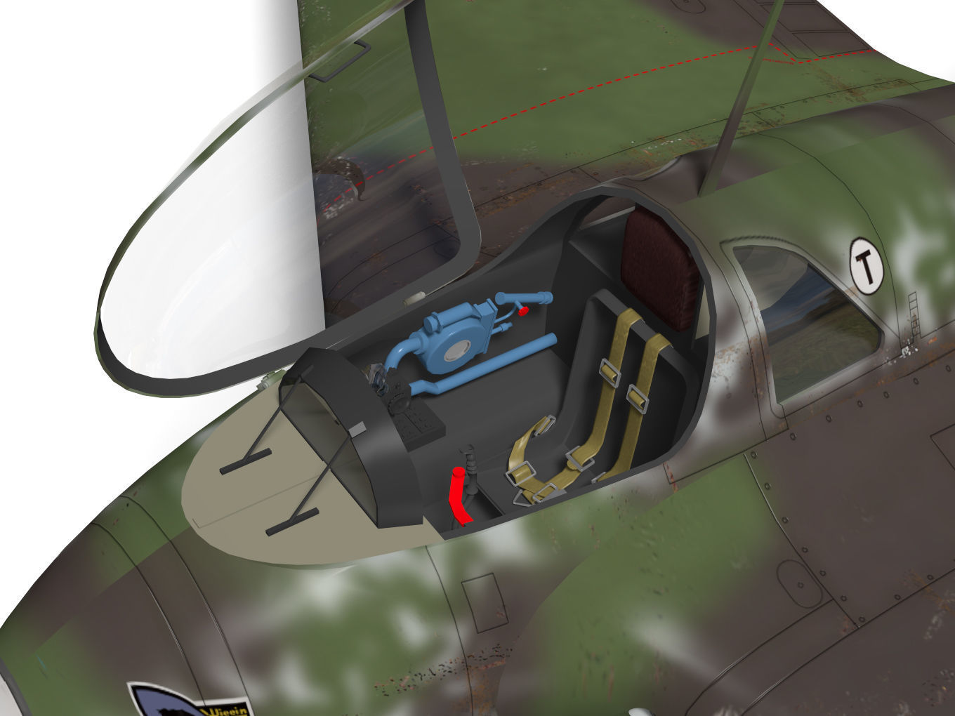 Messerschmitt Me163 Komet 3D model_10