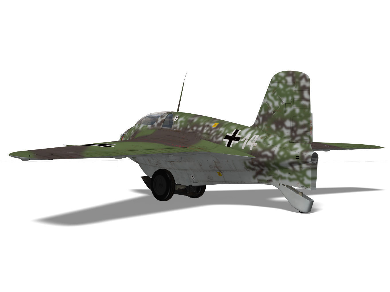 Messerschmitt Me163 Komet 3D model_7