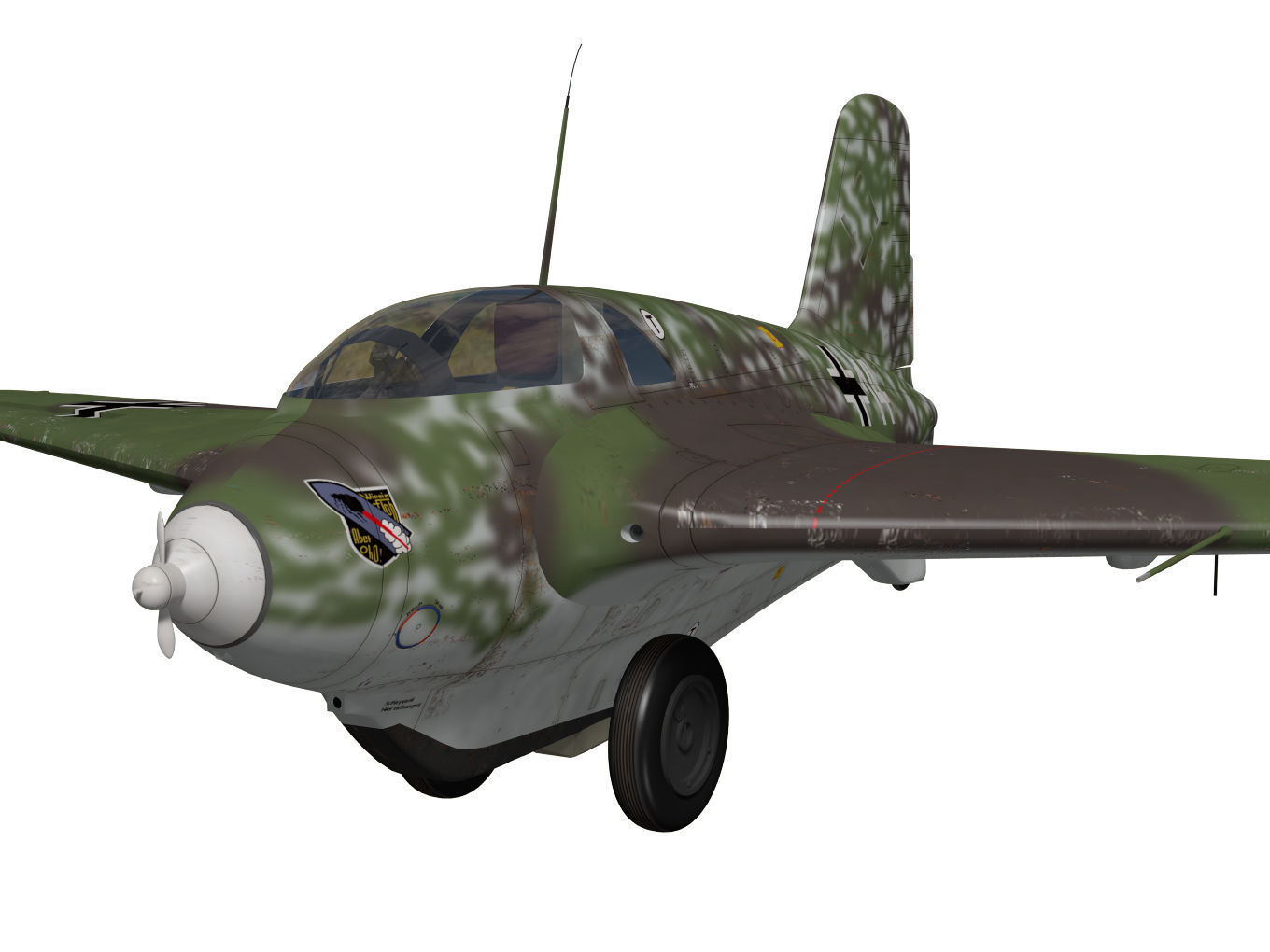 Messerschmitt Me163 Komet 3D model_5