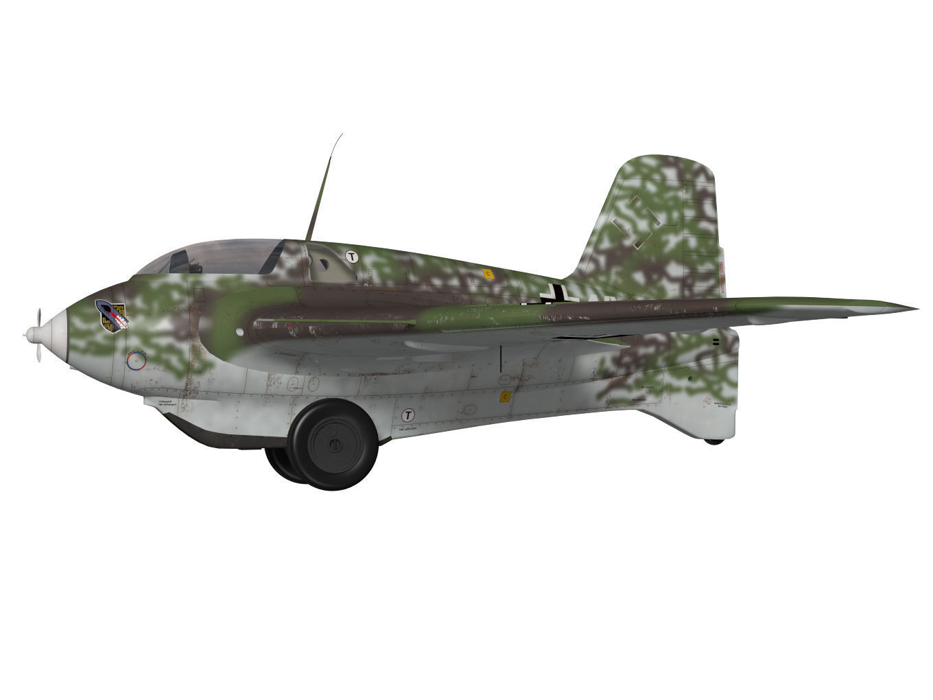 Messerschmitt Me163 Komet 3D model_2
